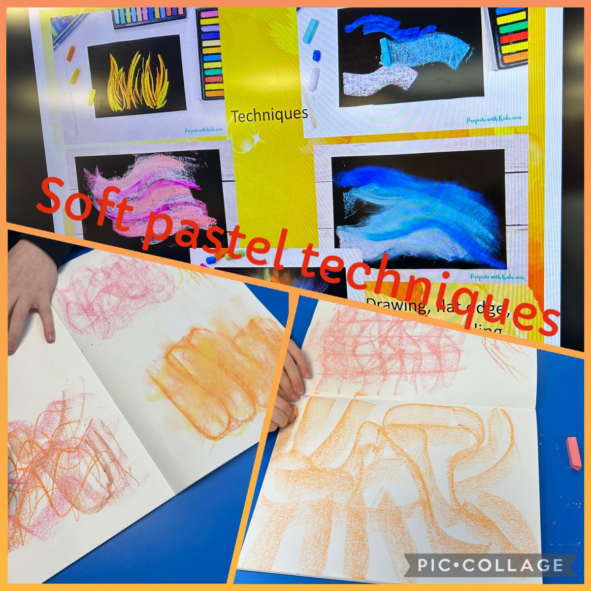 belindajohn71's tweet photo. Linking to Year 2’s explorers topic we had fun creating mixed media compositions of Aurora Borealis in the Artic using tissue paper collage, soft pastels and paint very proud of their results @STOC_CAT @stjfisher #weareallartists #softpasteltechniques #collaging https://t.co/Fsclgxg3AY