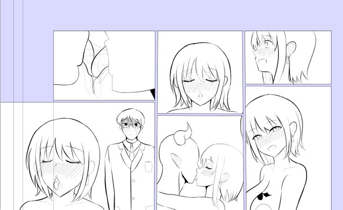 進捗
線画7/23
めっちゃキスしてるシーン 