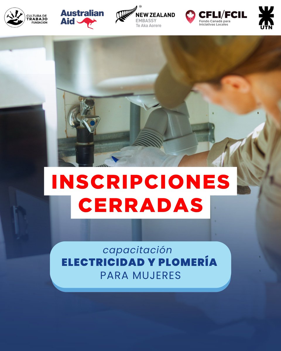 culturadtrabajo's tweet image. INSCRIPCIONES CERRADAS 💙🛠️

Agradecemos a la @EmbCanArgentina, la @EmbCanParaguay, la @EmbAustraliaBA y la @NZinBuenosAires por confiar en nuestro trabajo y apostar, junto a nosotros, por la inclusión laboral real y sostenida.

#FondoCanadá #DirectAidProgram #FondoEmbajadaNZ