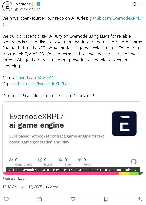 execution_layer's tweet image. This would be impossible inside regular blockchain smart contracts.  🤫

#EVERNODE #CODIUS

⛓️⛓️

🕋