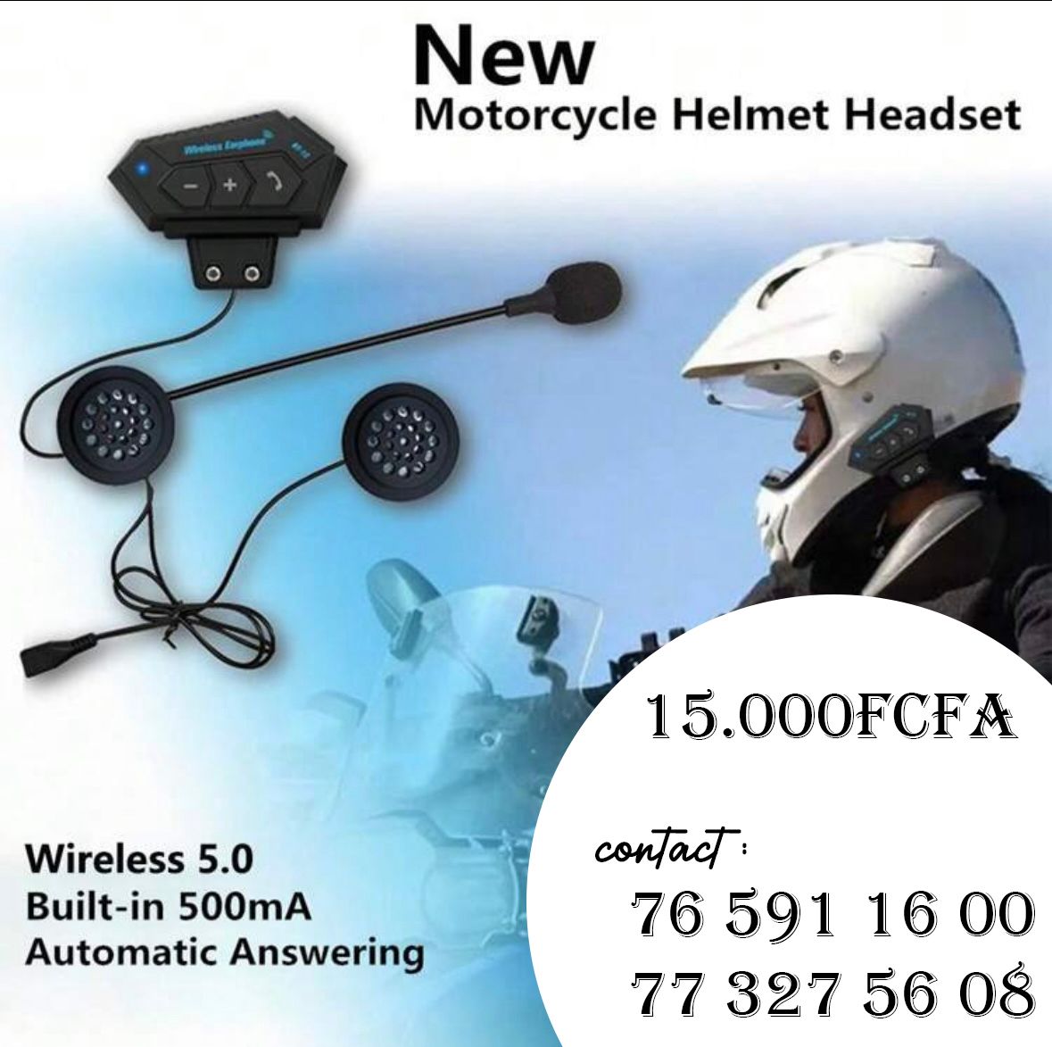 LGnonyme's tweet image. Les motards nagendeff 👋🏾
J&apos;ai un ami qui vend ces écouteurs connecté à 15.000fr
Max de RT svp 🫠🙏🏾
@LatyrDiouff @muhammad_julien