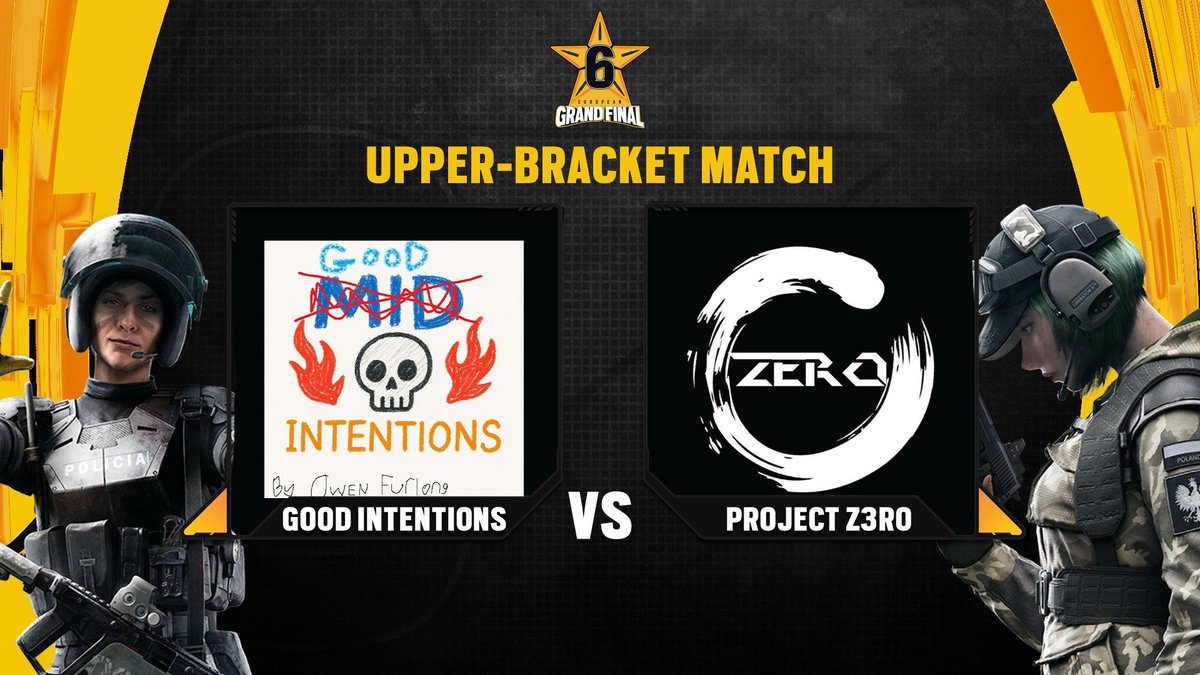 R6esportsEU's tweet image. TUNE IN! MATCH 2

The Game: #GoodIntentions vs #ProjectZero

The Maps: Clubhouse | Consulate | Nighthaven Labs

The Casters: @GraceV &amp;amp; @chambourine  

No more words needed!