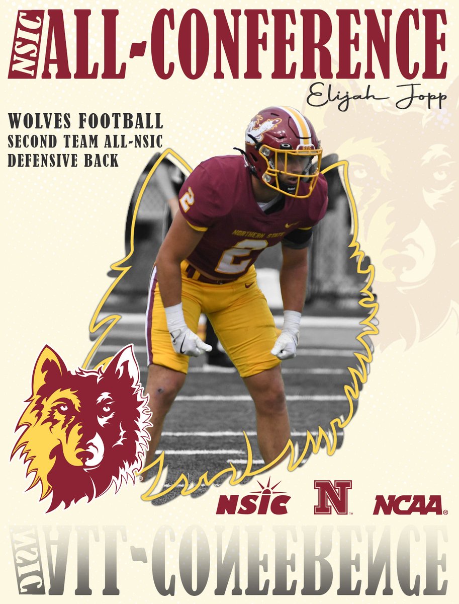WolvesAthletics's tweet image. 🚨 ALL-CONFERENCE WOLVES 🚨 

Elijah Jopp is officially an All-Conference second team selection for the Wolves!!

☑️ 59 tackles / 12 tackle game high 
☑️ 1 int / 2 PBU

#GoWolves🐺 | #maroonNgold🐾 

FULL DETAILS ⬇️ nsuwolves.com/news/2025/11/1…