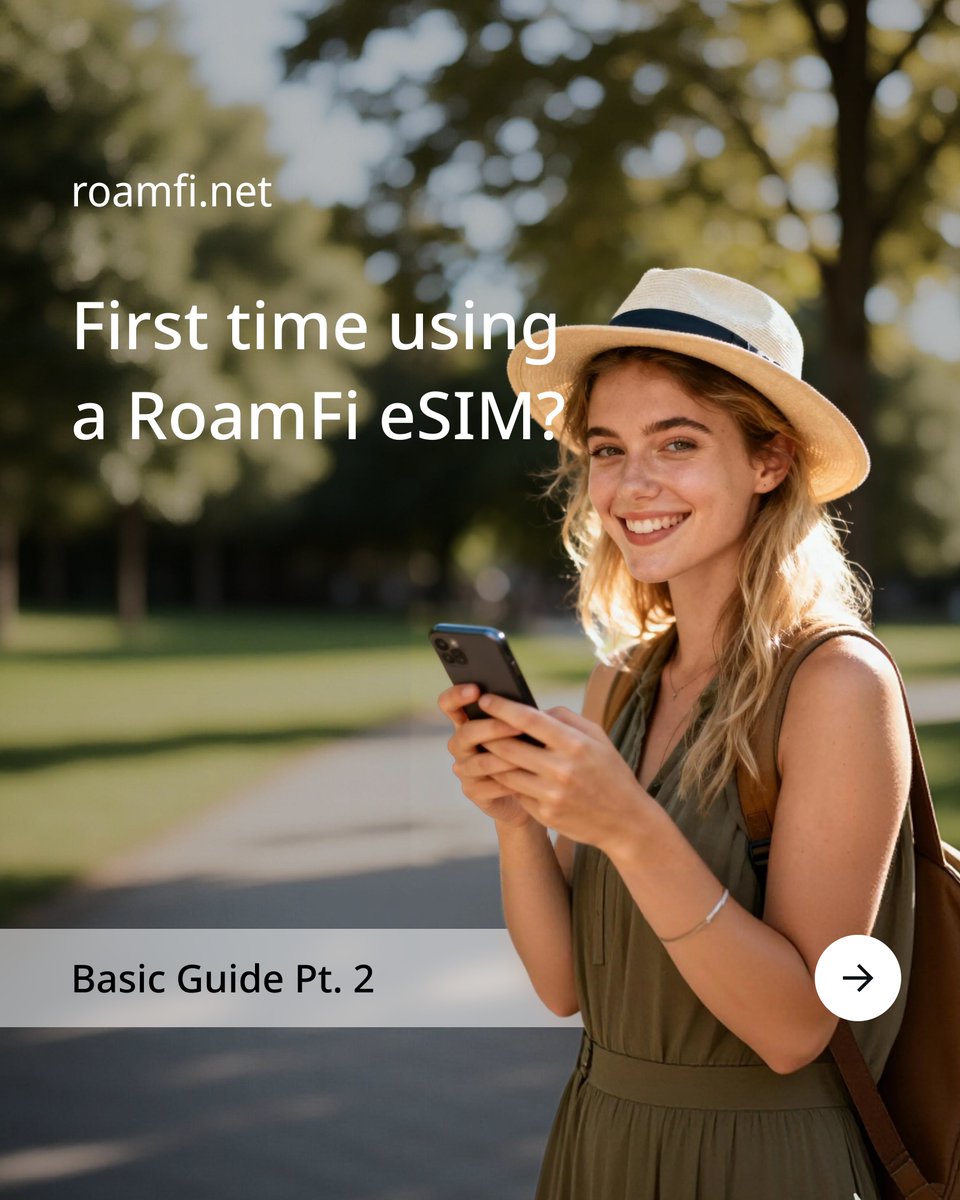 roamfidotnet's tweet image. First time using an eSIM? 📲

Here&apos;s the Basic Guide Pt. 2 with everything you need to know once you arrive at your destination ✈️🌎

And if you still don&apos;t have your eSIM, get yours at roamfi.net 🙌

Grab a special bonus at the end of the thread 👀

#eSIM #RoamFi