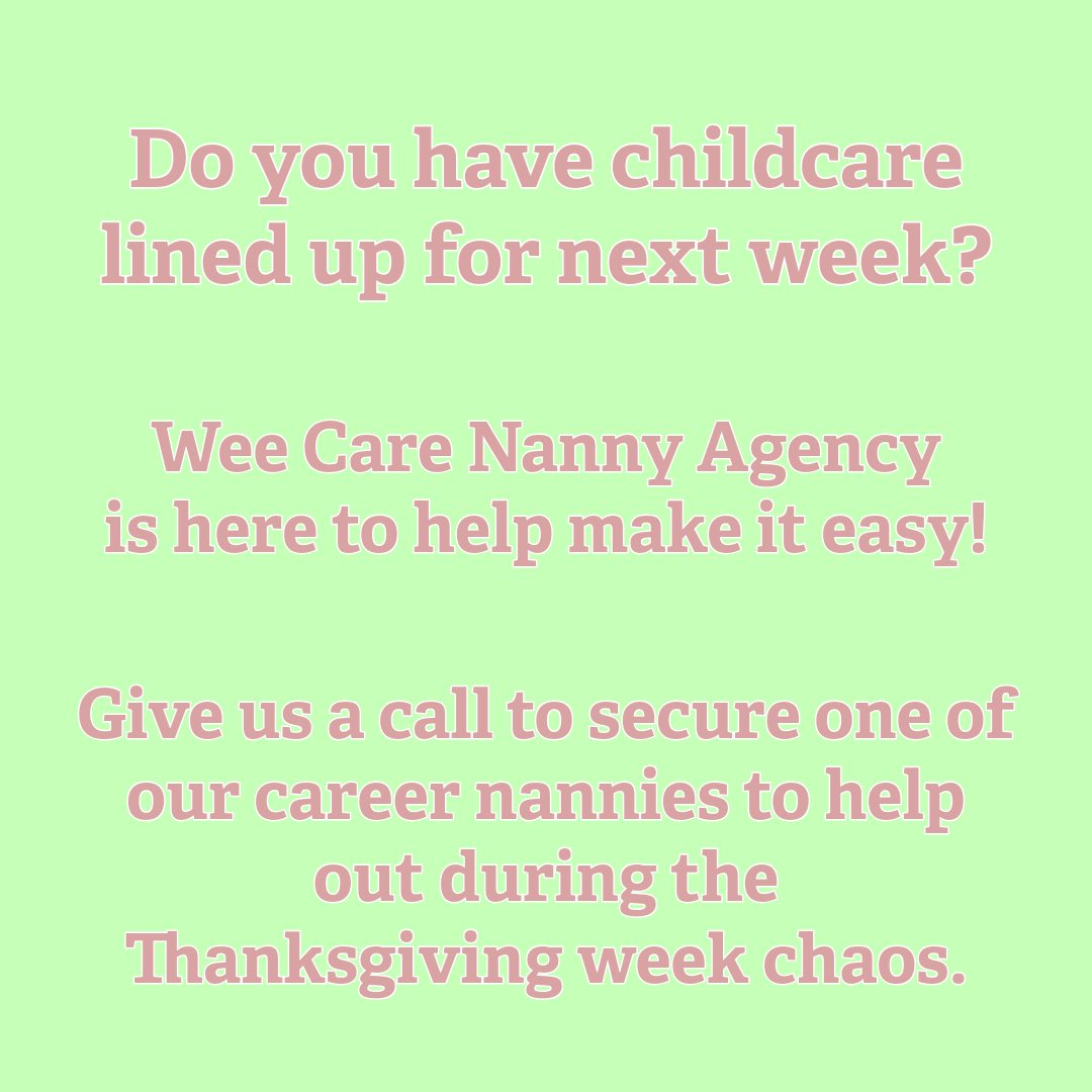 Wee Care Nanny tweet media