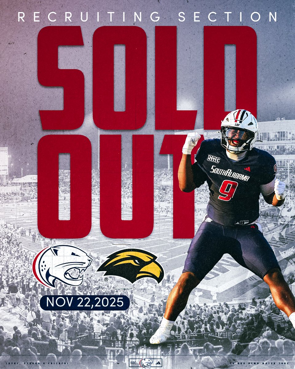 🚨RECRUITING SECTION SOLD OUT🚨 

Our recruiting section for our final home game 11/22/25 is sold out.

Looking forward to seeing some future Jags this Saturday!

#GoJags | #AssembleTheProwl