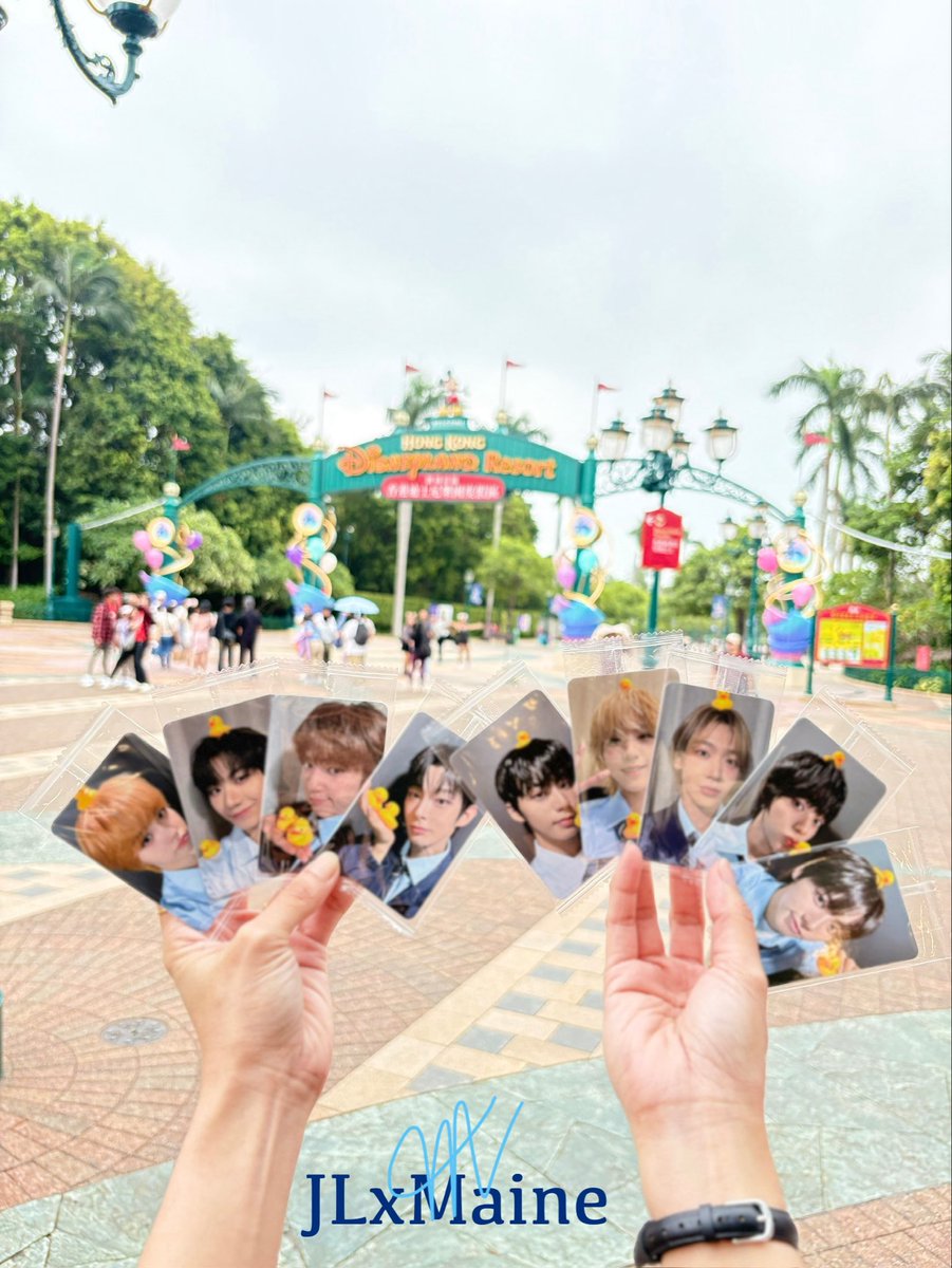 JLxMaine's tweet photo. My babies, making the happiest place even happier. I wish nothing but genuine happiness for you my dearest AHOF. Keep shining loves. 

 #AHOF #아홉  @AHOF_official https://t.co/VadY6wqDly