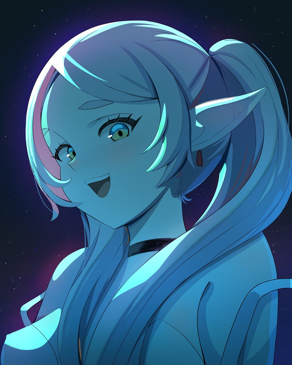 My take on the Frieren trend. I really should have pushed the perspective more #frieren