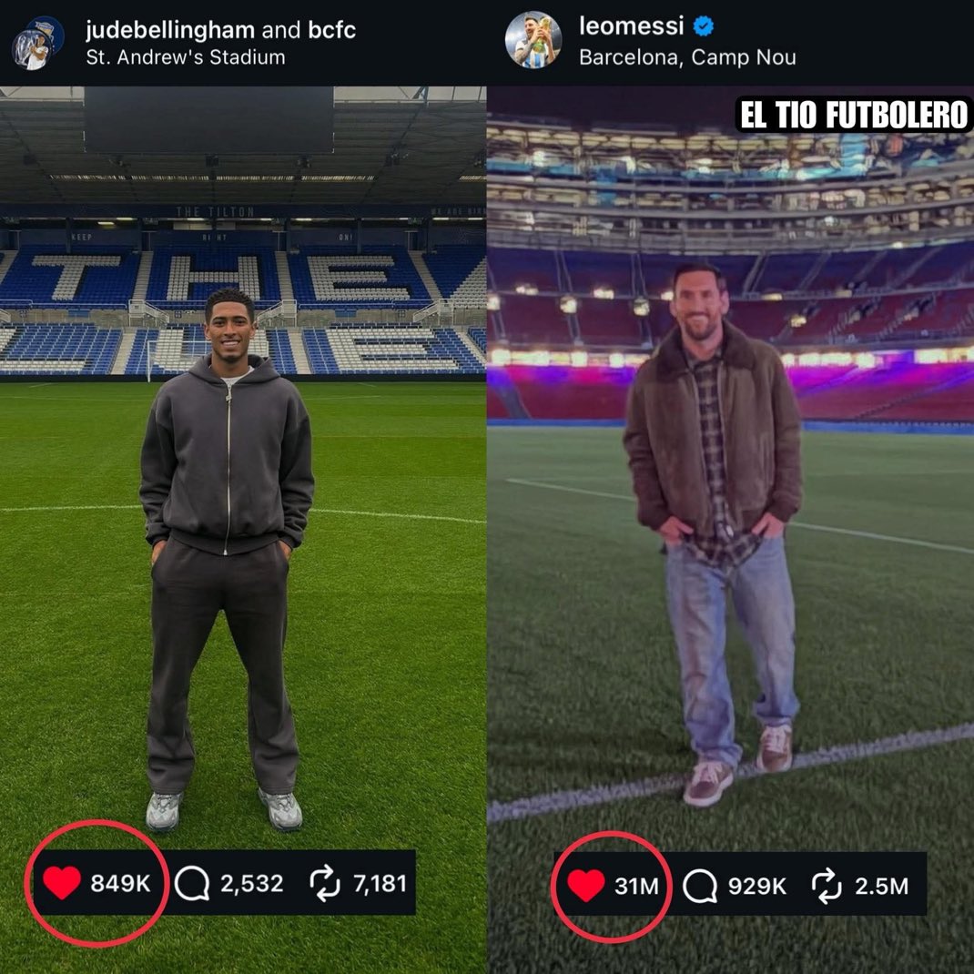 Estoy llorando con el complejo de Bellingham, pensaba que era Messi