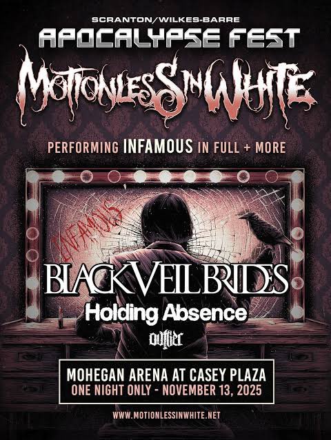Why is there no full show YT videos of #ApocalypseFest2025, that are closer to the stage?! I need to watch it. 😭 #MotionlessinWhite #MIWtwt
