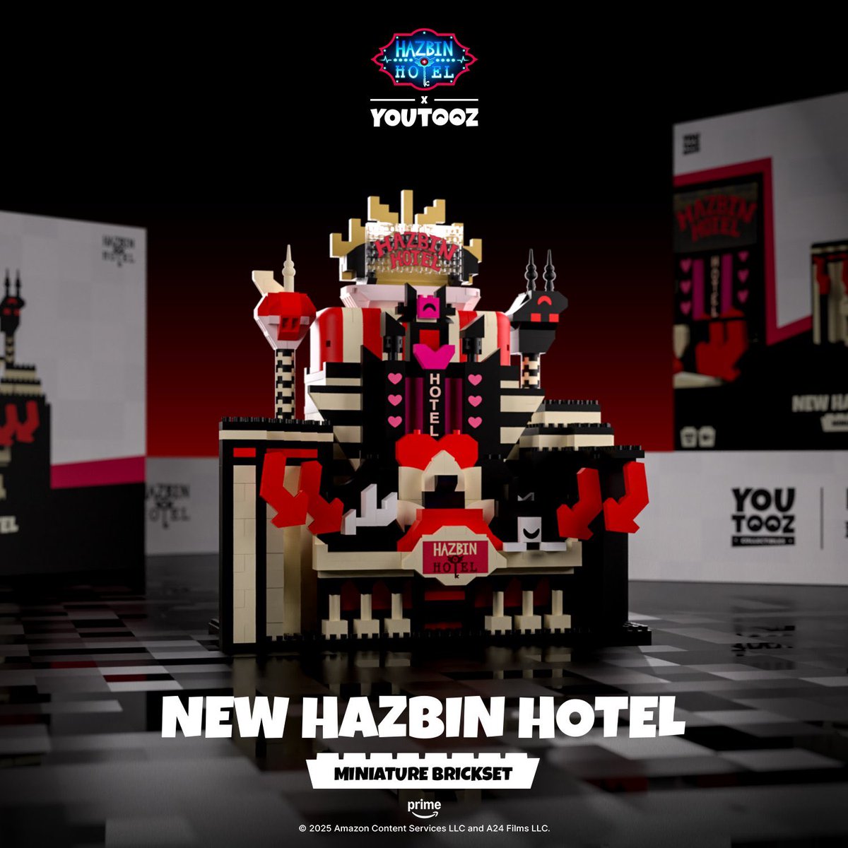 hazbintooz's tweet image. To build a hotel, I think we need some brick and lumber!

Thankfully we got these brand new bricksets from @youtooz, available now!!