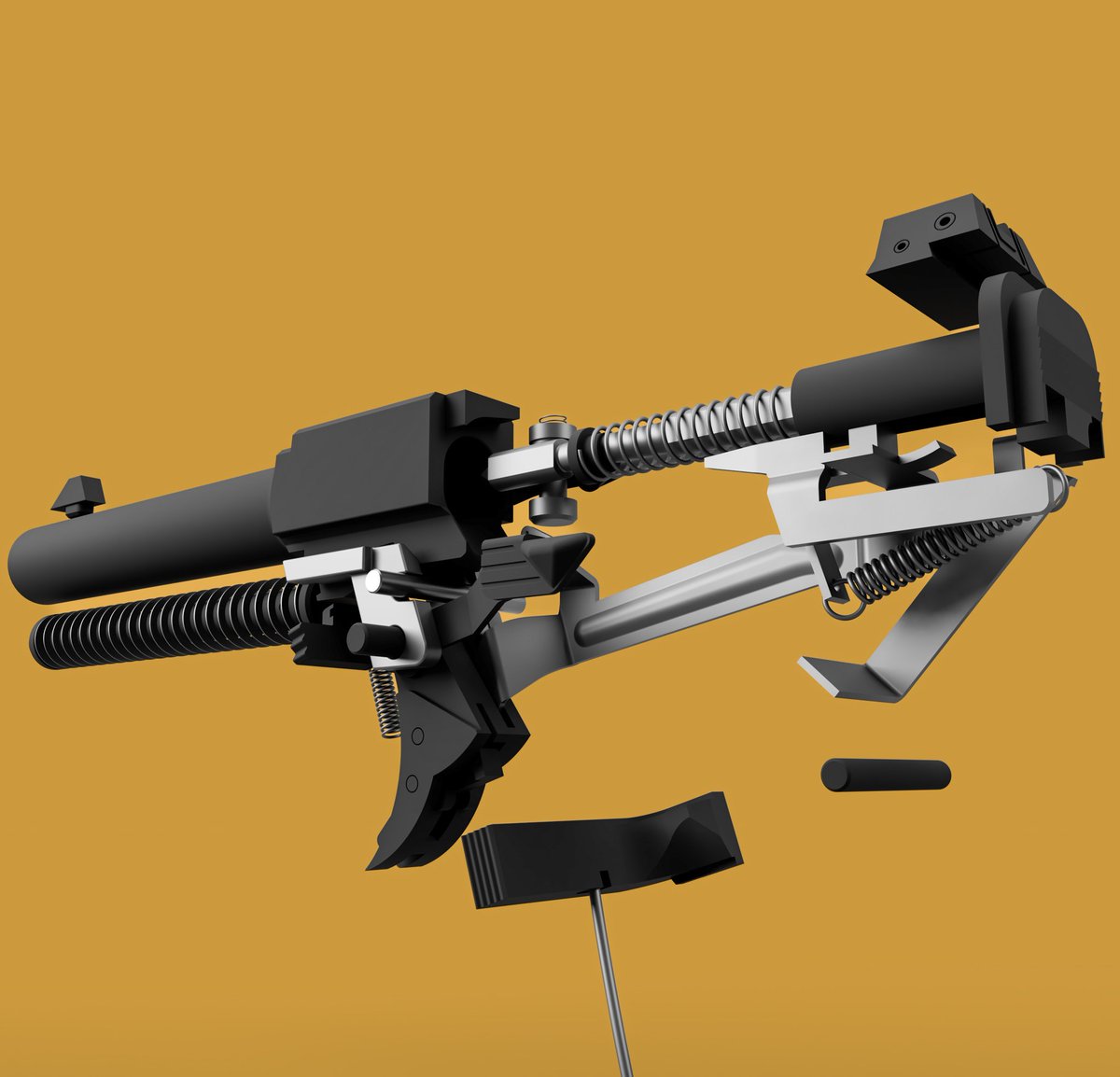 unseenkiller1's tweet image. Alright @chairmanwon and @BlackLotusColit - my brain hurts from having to CAD these weird ass springs, but here soon we&apos;ll have (relatively) legitimate Gen3 19/17/34/17L CAD 🤕