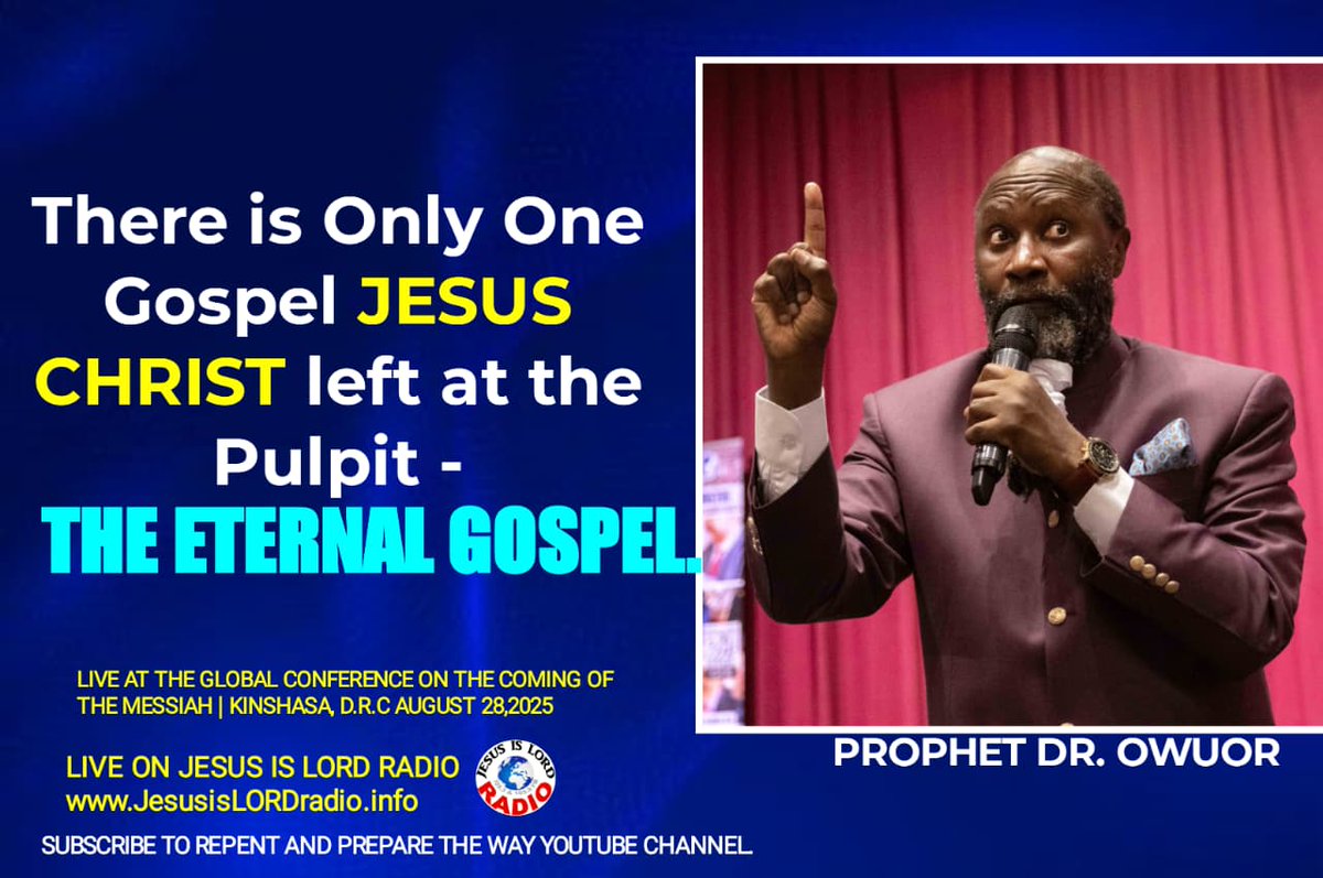 It's called the Eternal Gospel!!

It has been decided and decreed that it's only the God of the Mightiest Prophets that should be worshiped in Kenya!!

All the other god's from other churches are false!

And we are NOT apologising for that!

 #GrandReception2025