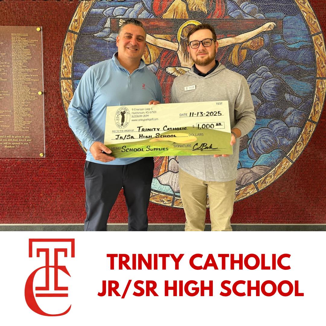 Our thanks go out to Carey Park Golf, tournament sponsors, and players that raised dollars for our local schools with the Creepy Crawl Golf Tournament.  Along with six other schools, Trinity Catholic was a recipent of $1000 for school supplies.  THANK YOU!