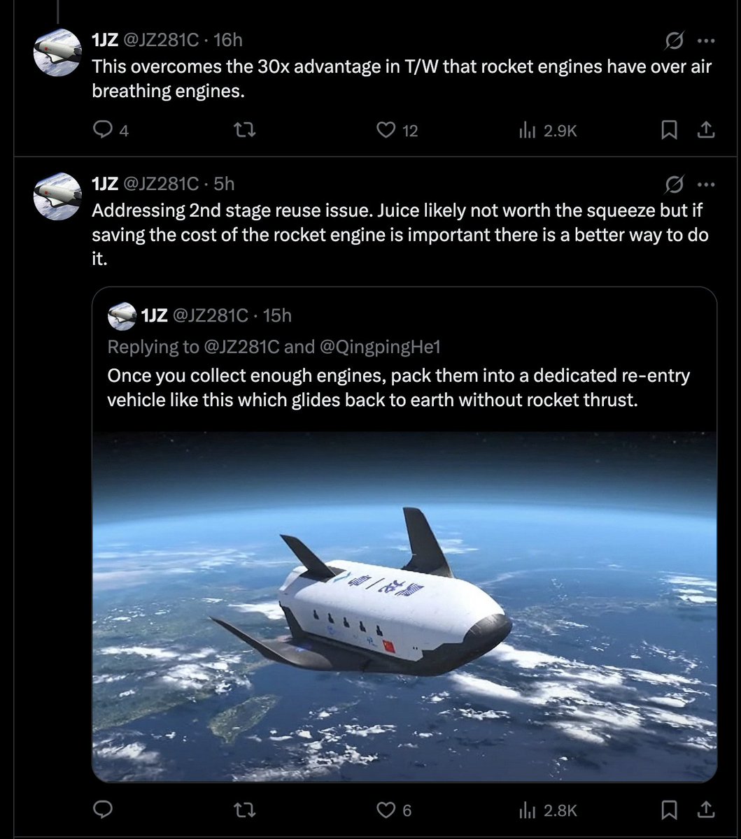 「ユニットエコノミクスは気にしない、ただ[代替技術]がクールだと思う」と言うことを学ぶ必要がある人もいる
効率性について議論するために修飾語を連発するのは、実に面白いアプローチだ。ペイロード率？重要だ。エンジン？「絞る価値がない」。笑