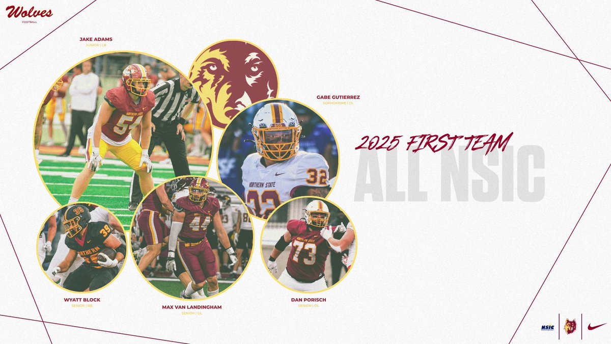 NSUWolves_FB's tweet image. All Conference Wolves ‼️

🗞️ northernsun.org/news/2025/11/1…

Congratulations to our 5️⃣ First Team All NSIC Honorees! 
#GoWolves #OurWay