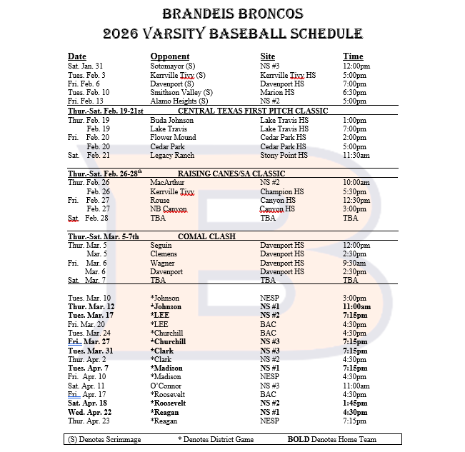 Brandeis HS Baseball tweet media