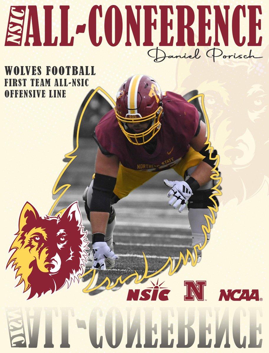 WolvesAthletics's tweet image. 🚨 ALL-CONFERENCE WOLVES 🚨

Daniel Porisch started EVERY game of his @NSUWolves_FB career &amp;amp; anchored the Wolves nationally ranked offense in 25&apos;!!

☑️ 44 career gm starter 
☑️ NSU led the NSIC in total offense

#GoWolves🐺 | #maroonNgold🐾

FULL DETAILS⬇️ nsuwolves.com/news/2025/11/1…