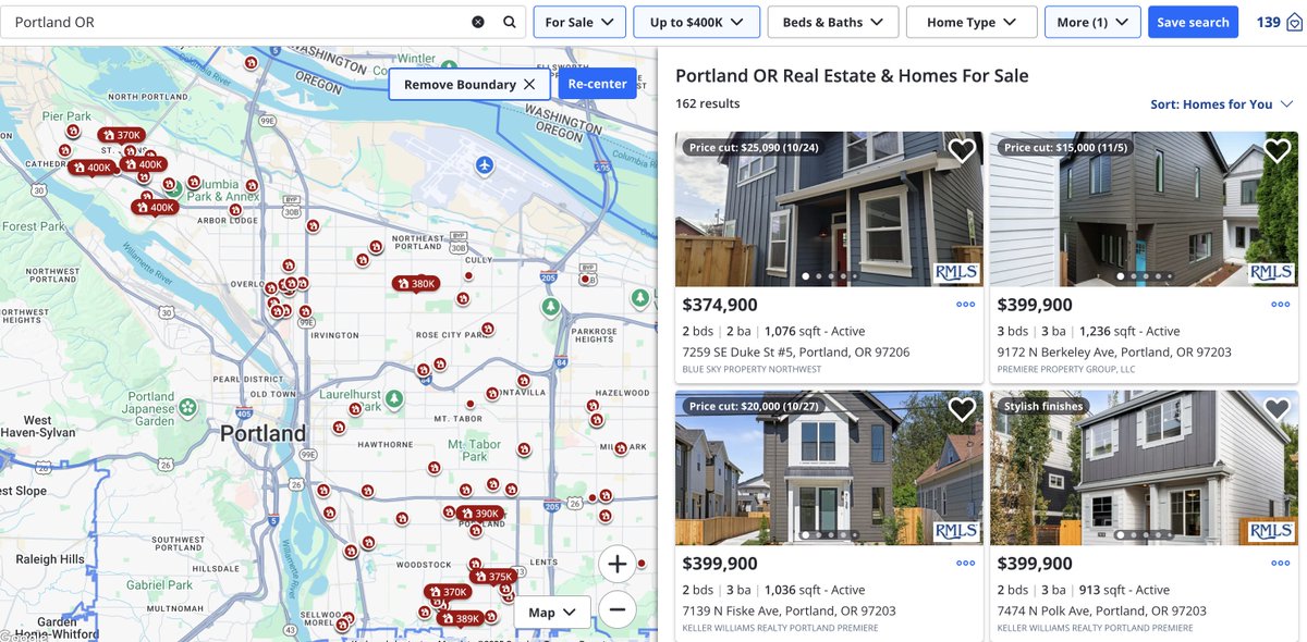infilldeveloper's tweet image. Portland NIMBY's have won. Sale prices on new construction in the core of the city are now so low that infill development no longer pencils 90% of the time. In fact, new construction is now significantly cheaper the buying existing without even factoring in cost of ownership.