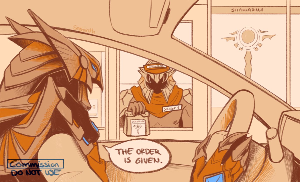 Finished my first comm from my dear friend, he doesn’t have twt so I’m not tagging him :’) 
Enjoy azir spending his time making sand drive-throughs out of boredom..
#azir 
My comms are still open and in my strawpage if anyone is interested :3