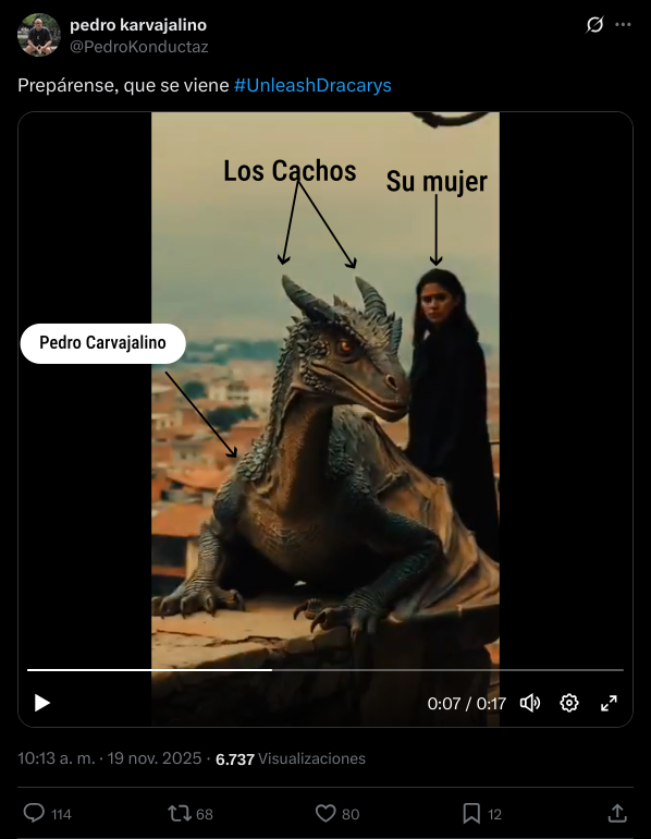 humoparodia's tweet image. Hoy en #PoteDeHumo

Nos complace presentar de historia de amor del protagonista @PedroKonductaz, en la que se muestra como todo un guerrero ante su amada 🥰