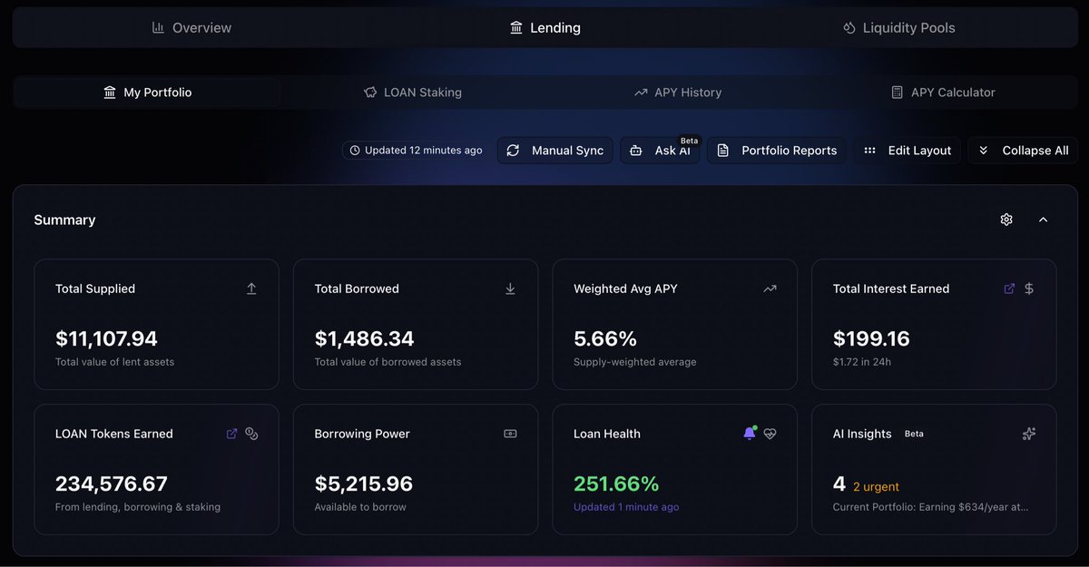 Blocksfolio's tweet image. You heard it here first. All your @LOAN_Protocol historical data in one place. Clean as it gets. 😎 

blocksfolio.blocksforge.com