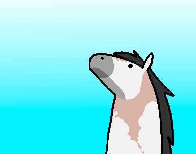 wolfdetergent's tweet photo. horse looking up https://t.co/l9qdwhPjZB
