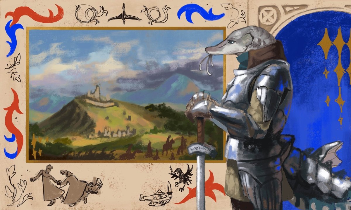 Haven't finished this piece yet (I need to sit down in museum or something for this), but I still very much like it