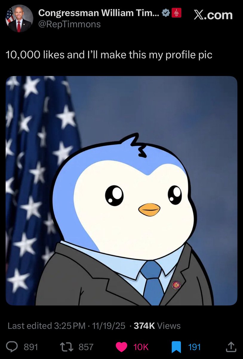 <a href="/RepTimmons/">Congressman William Timmons</a> Your move <a href="/RepTimmons/">Congressman William Timmons</a> 🐧