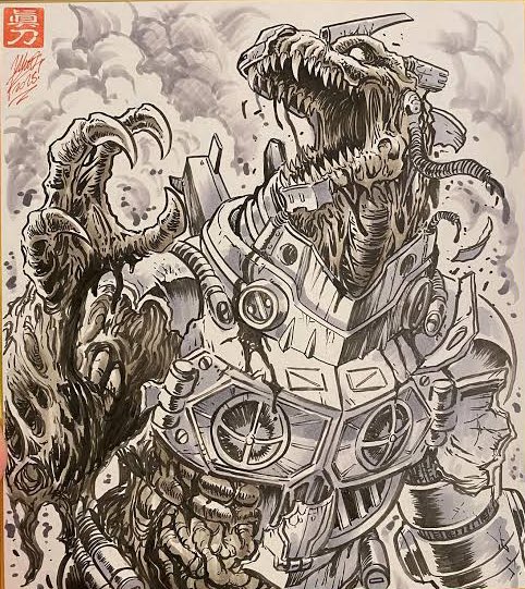 monsterasiazero's tweet image. Matt Frank Corner
Aggressively Regenerating Kiryu @spankzilla85 #Godzilla #Kiryu