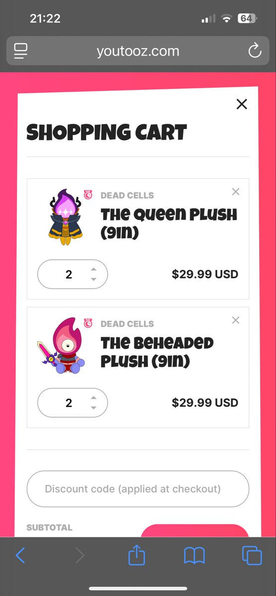 <a href="/youtooz/">youtooz</a> 

Dear Youtooz team

As a proud collector of a few of your items....

I BEG YOU TO INCREASE THE TIME FOR THE DEADCELLS PLUSHIES 

PLS i got banking issues and i CANT miss out on Them🙏😭

 (im planning to buy Two Of both) 

The penitent one got extra time pls here too =[