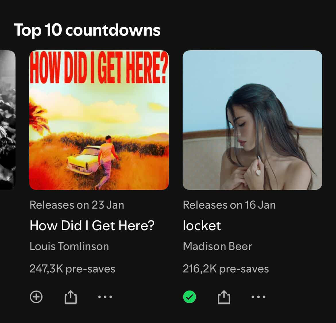 purplelacebras's tweet image. shes in top 10 countdowns on spotify !!!!!!!! screaming crying