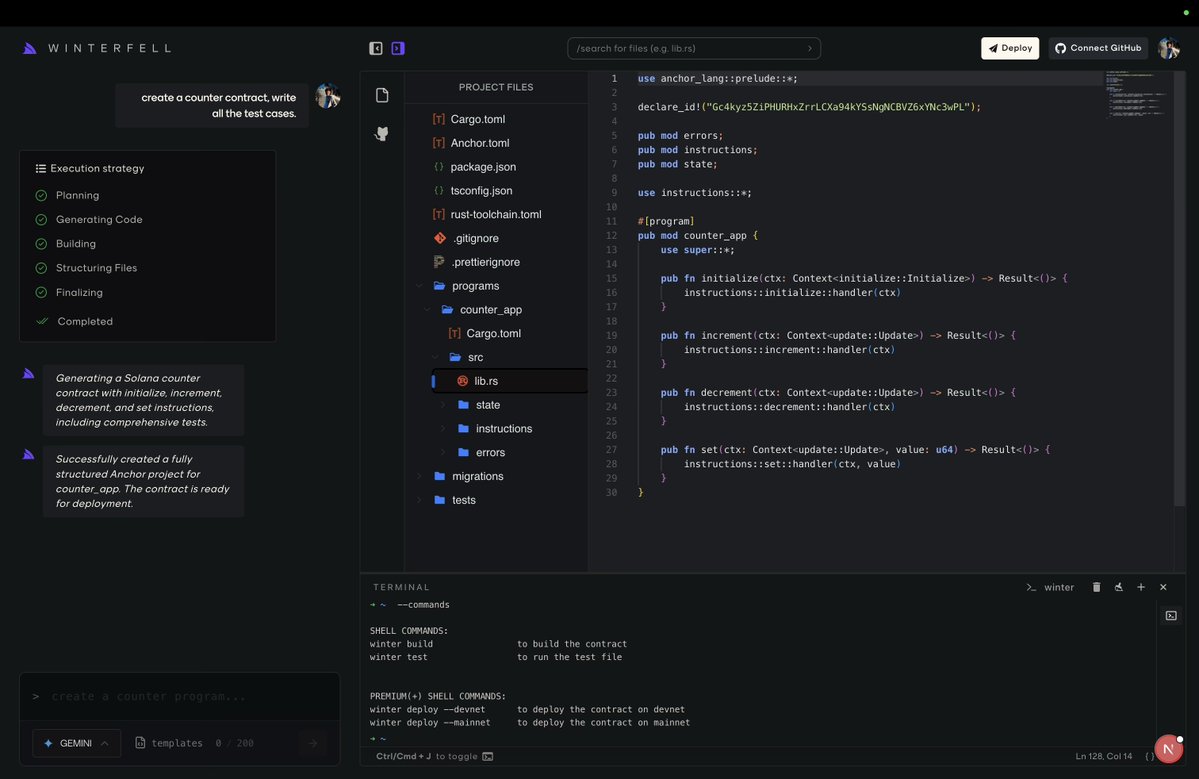 winterfell_dev's tweet image. Stop writing contracts from scratch. 
Let the agents handle it.

Winterfell is rolling out its v0 on December 1st..

#winterfell #launch #v0 #contract #ai