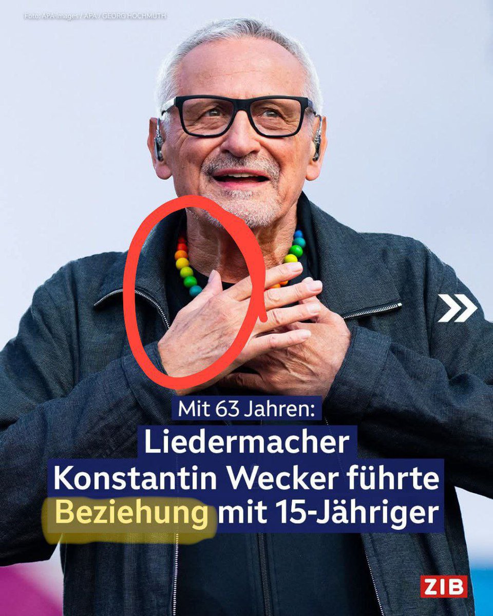 Die Vorwürfe gegen Konstantin Wecker sind ein eklatanter Fall von Machtmissbrauch und Heuchelei.

Die Fakten laut Quellen:

Eine 15-jährige Schülerin hatte 2011 sexuelle Kontakte mit dem damals 63-jährigen Star-Liedermacher.

Er schickte der Minderjährigen laut "SZ" fast täglich