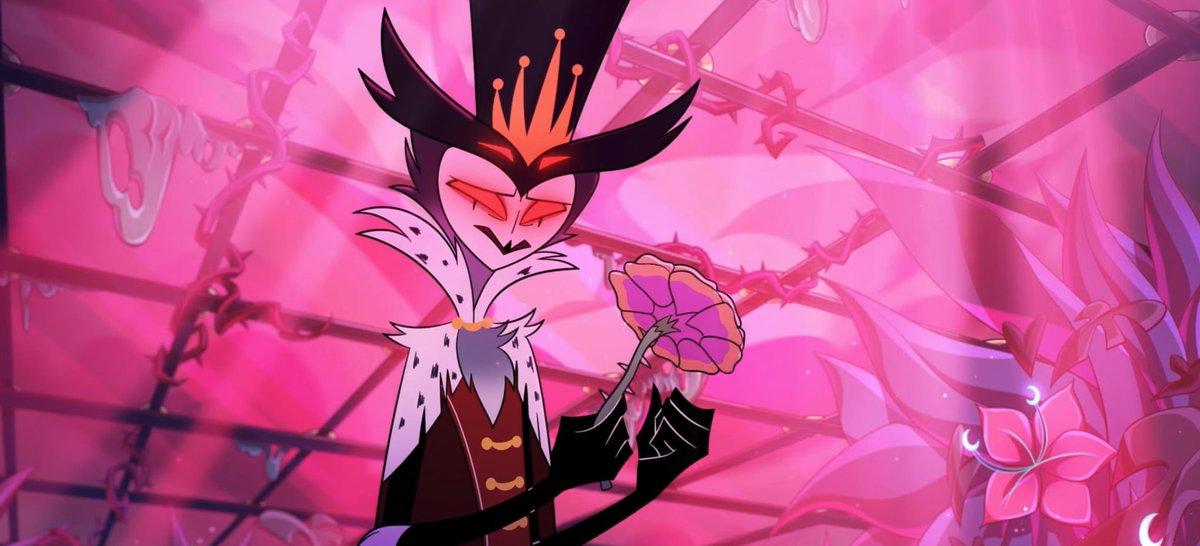 When i saw the scene, the first thing to come to my mind was Stolas. 

I got the feeling it reflect how valentino can be a romantic extravangaza like our stolas (or just ref xD)

youtube.com/clip/UgkxaKaeU…

youtube.com/clip/UgkxYcJuE…

#Stolas #valentino #HazbinHotel #HelluvaBoss