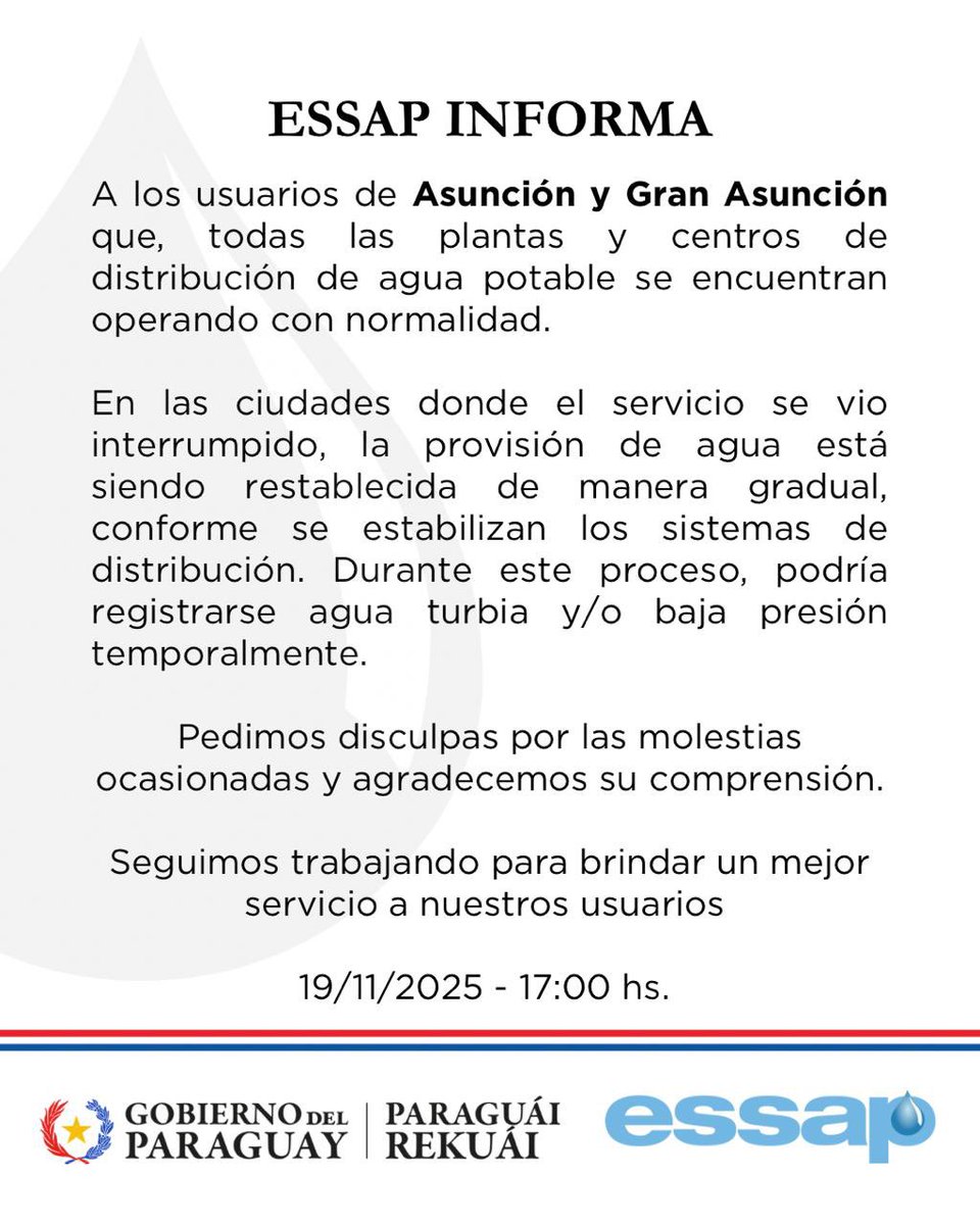 EssapSA's tweet photo. ⚠️ Atención usuarios! https://t.co/FFGzmLAhDT