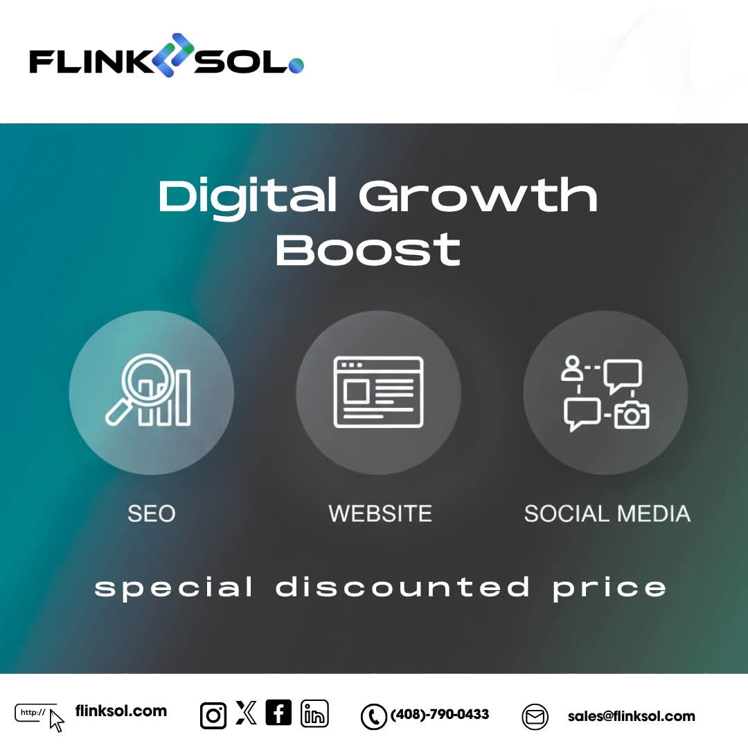 FlinkSol's tweet photo. Need clients fast?
Get our SEO + Website Revamp + Social Media Management trio package at a special discounted price — valid today only!
Let FlinkSol fix your visibility, your content, and your traffic in one go. https://t.co/iiJ5oHNNoQ