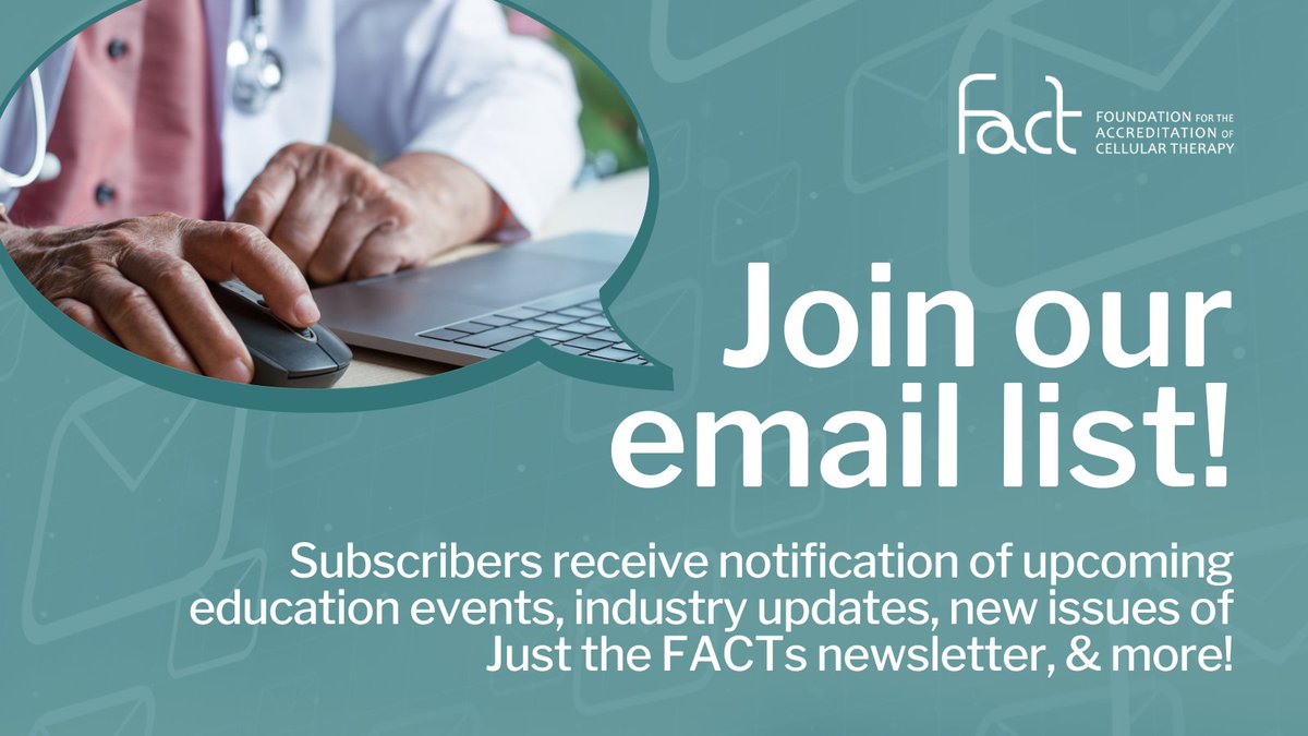 Foundation for Accreditation of Cellular Therapy tweet media