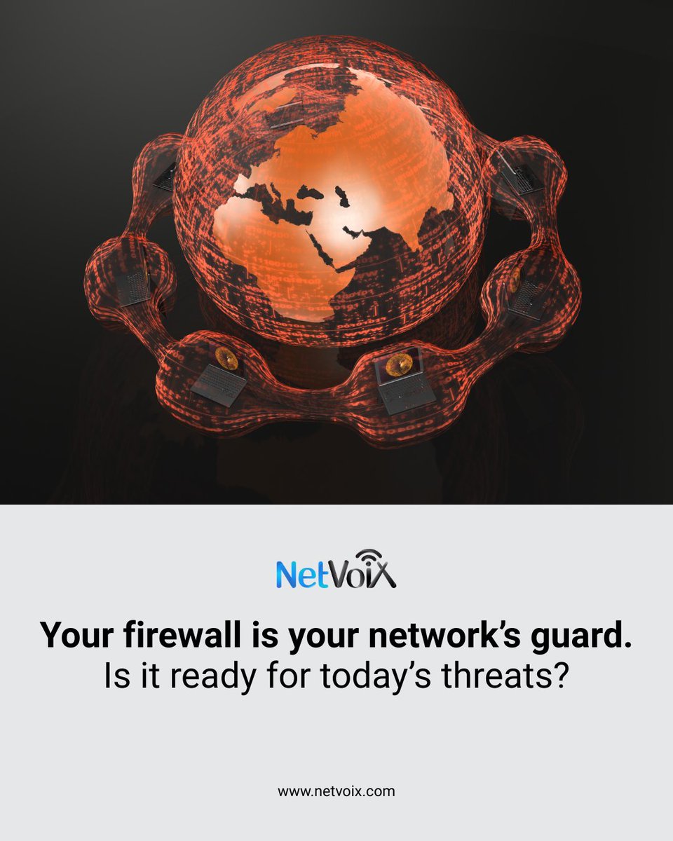 netvoix's tweet image. Yesterday’s firewall can’t stop today’s threats.

We help you strengthen your security where it matters most.

→ Protect your network with NetVoiX.

#CyberSecurity #Firewall #NetVoiX