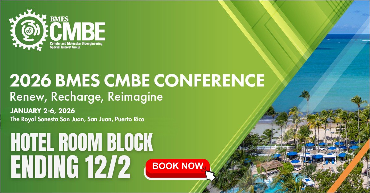 BMESociety's tweet image. The countdown to CMBE 2026 is on. Reserve your spot and secure your hotel room before the block closes on December 2.
Register and book now.
hubs.la/Q03V4pcD0
#CMBE2026 #BiomedicalEngineering
