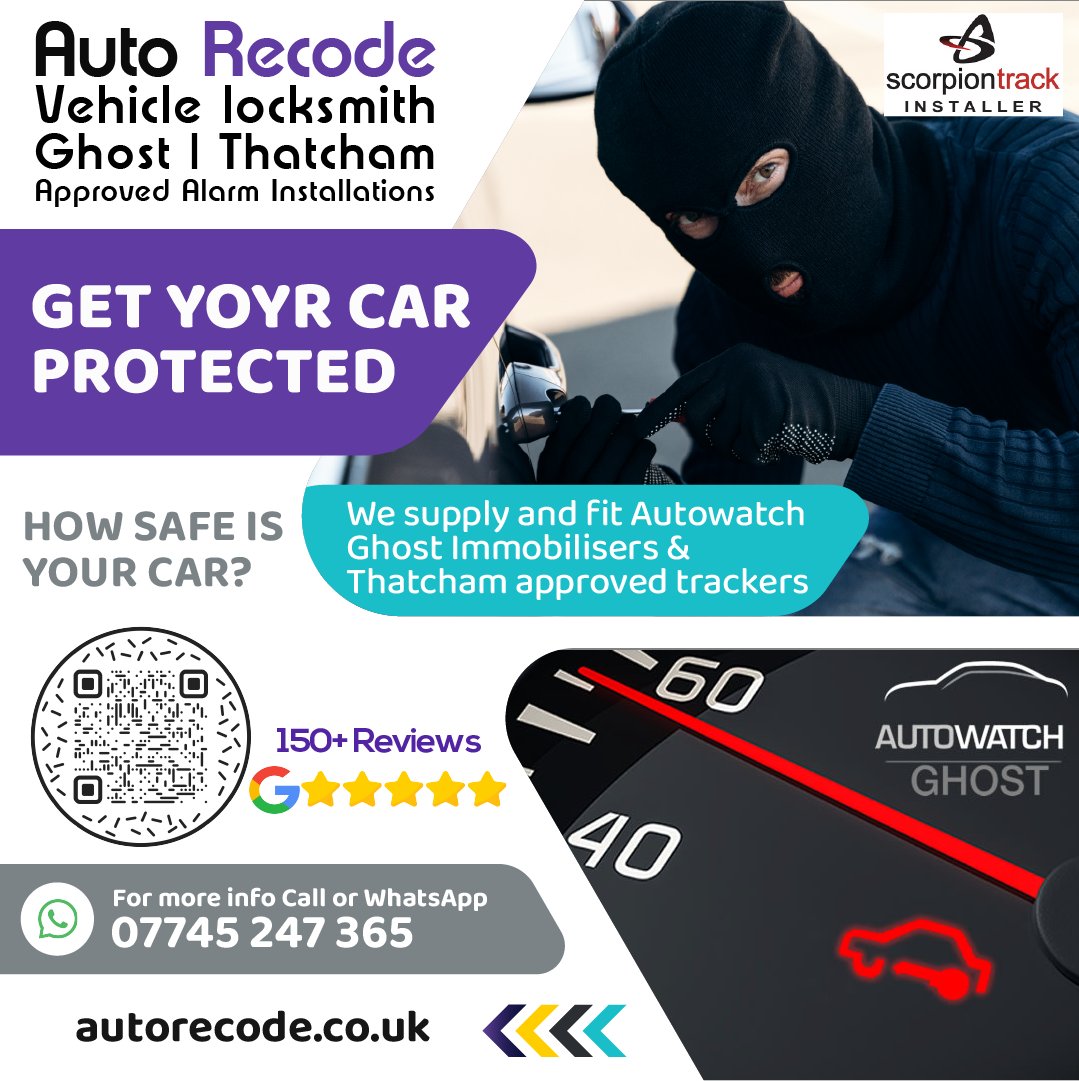 mawebdesign_uk's tweet image. Your car is one of your biggest investments—don’t leave it unprotected.

🌐 autorecode.co.uk
🔗 @AutoRecode
#locksmiths #carkey