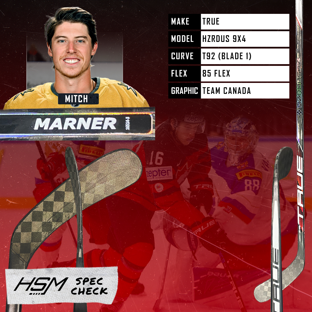 HockeyStickMan's tweet image. Spec Check: Mitch Marner ⚔️ 

Mitch Marner keeps it simple with his go to 85 flex, T92, sticking mostly to True’s HZRDUS line, including the Smoke. No surprise he’s lighting it up in Vegas. Grab a True pro stock for $50 off: bit.ly/3K8zSD4

#HSM #SpecCheck #GoKnightsGo