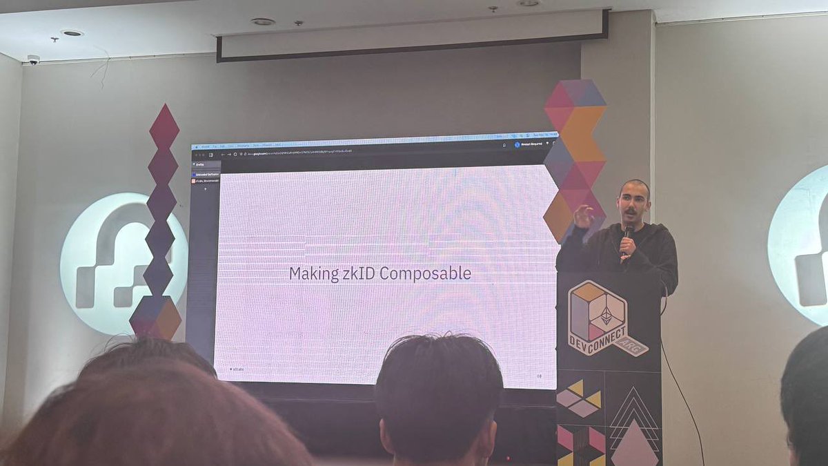 d0x471b's tweet image. Mina is uniquely suited for zkID use cases because you don&apos;t need to rely on a single (zk) identity provider and can compose multiple proofs efficiently through recursion.

Thanks @PrivacyEthereum for letting me talk about @MinaProtocol at @EFDevcon