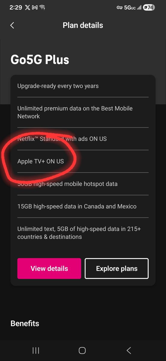 EngineerPrepper's tweet image. #TMobile
My plan says Apple TV+ is on you not me You! Tired of these no increase plans and all you do is increse.