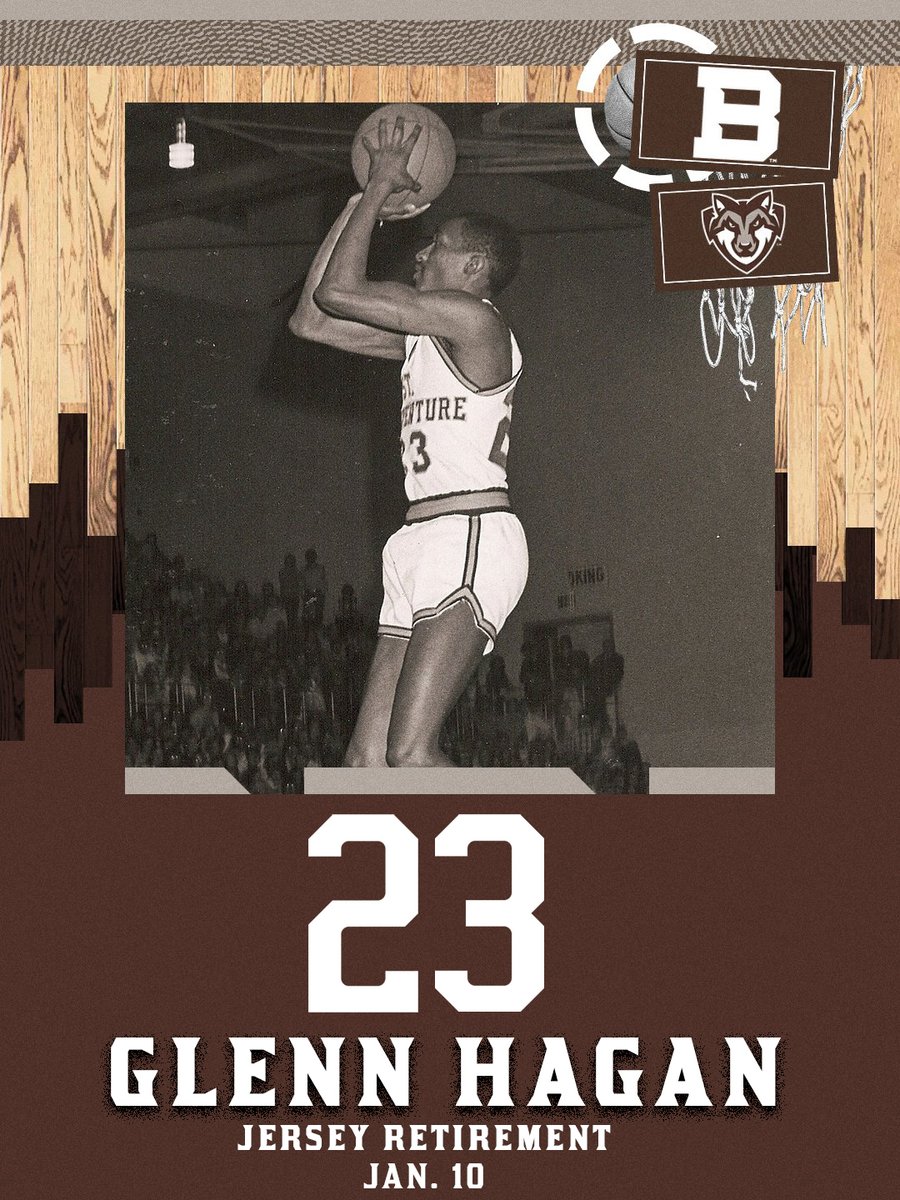GoBonnies's tweet image. Adding 2️⃣3️⃣ to The RC rafters!

We&apos;re happy to announce that @BonniesMBB great Glenn Hagan will have his No. 23 jersey retired on January 10 👏

🔗 &amp;gt;&amp;gt; gobonnies.com/news/2025/11/1…