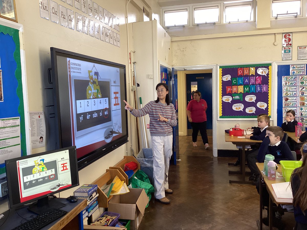 HolyChildPSBel's tweet image. P5B had great fun in their Mandarin lesson this week. Miss Hu taught the class how to count to 5 in Mandarin⭐️🥳

#SharingCaringLearning #confuciusinstitute @StudyAtUlster @UlsterUni