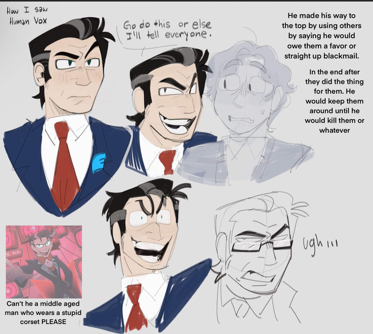 Lowkey bummed with how they went with it lol. I kinda saw Vox human design like this. Though really I’m just a sucker for middle aged men heh