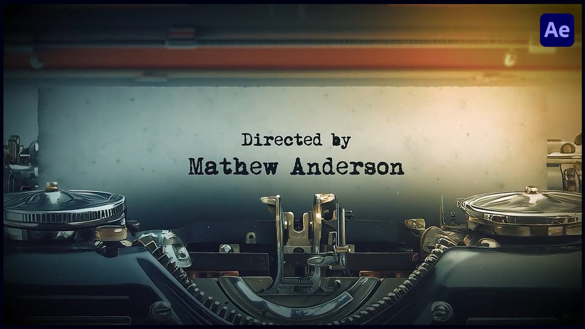AlisaKriv's tweet image. 📽️ Typewritter Title (After Effects Template)
🛍 Link to the project here 1.envato.market/2aEyNM
🏷 #Typewritter #Titles #cinematic #opener