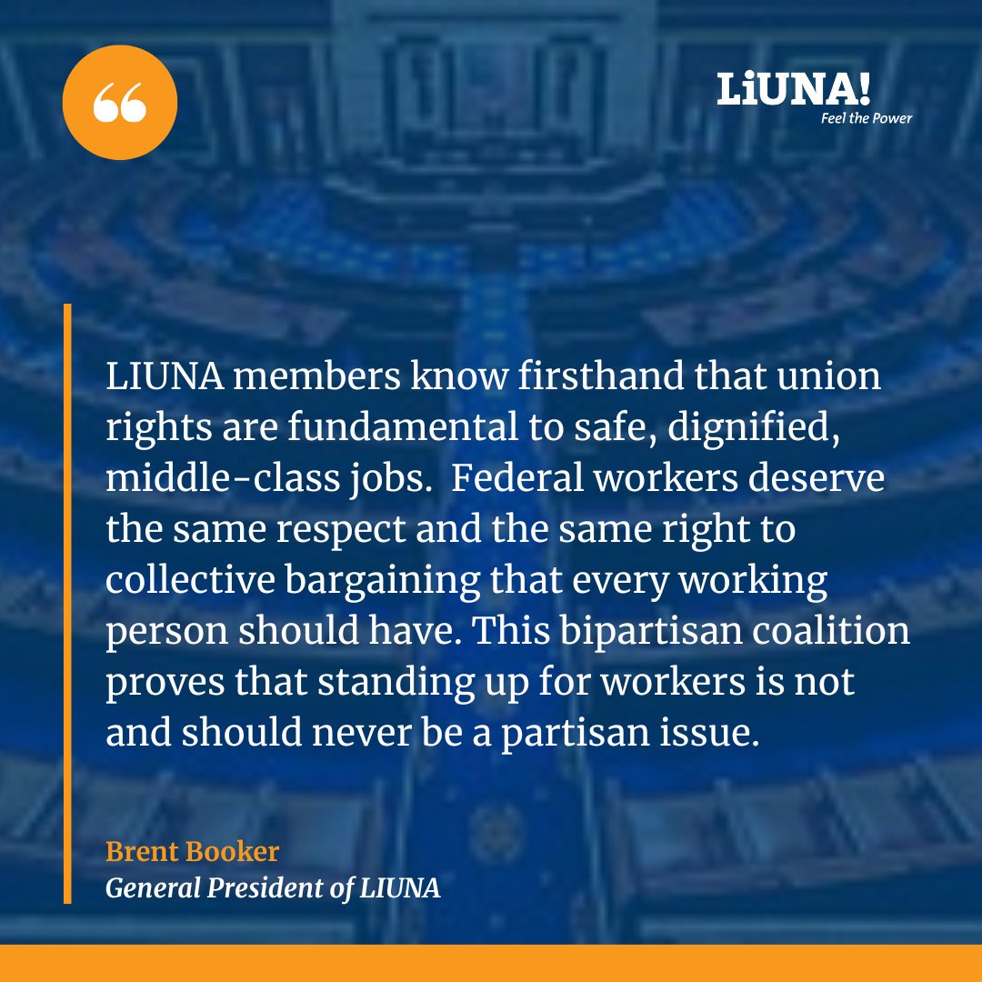 GPBrentBooker's tweet image. ONE MILLION federal workers are one step closer to getting their #union rights back. This bipartisan petition shows what we already know. America backs workers! #ProtectAmericasWorkforceAct

READ MORE: liuna.org/news/story/liu…