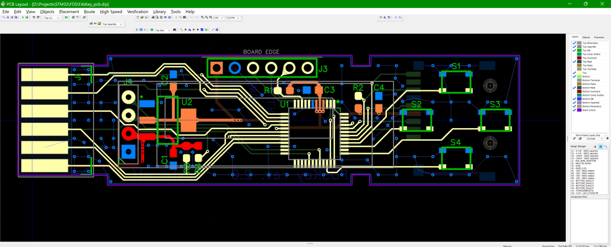 Cluster_M's tweet photo. It's time to do some PCBs. I haven't done them for a year. And it's time to update the #FDSKey! Wonder how good JLCPCB's delivery to Serbia is... https://t.co/a8FbFgG8tn